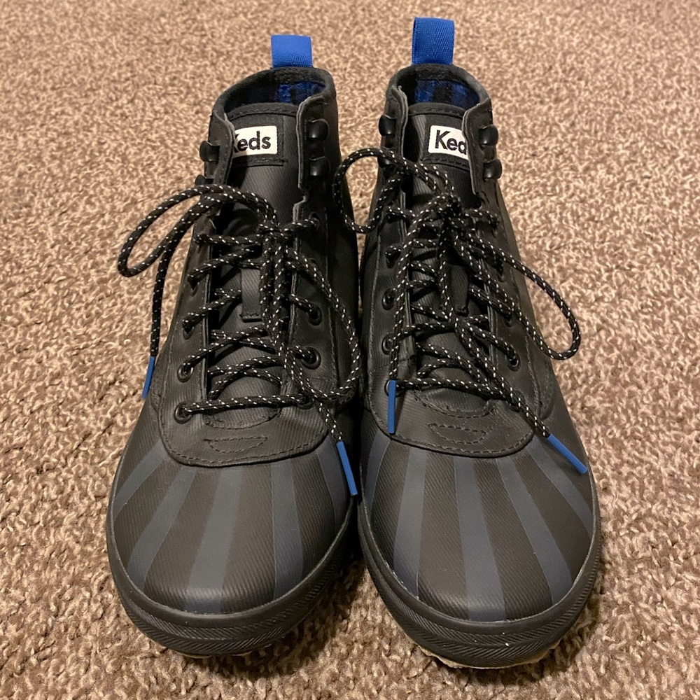 Keds Scout Rain Boots- Black/Blue